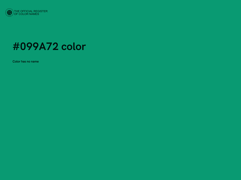 #099A72 color image