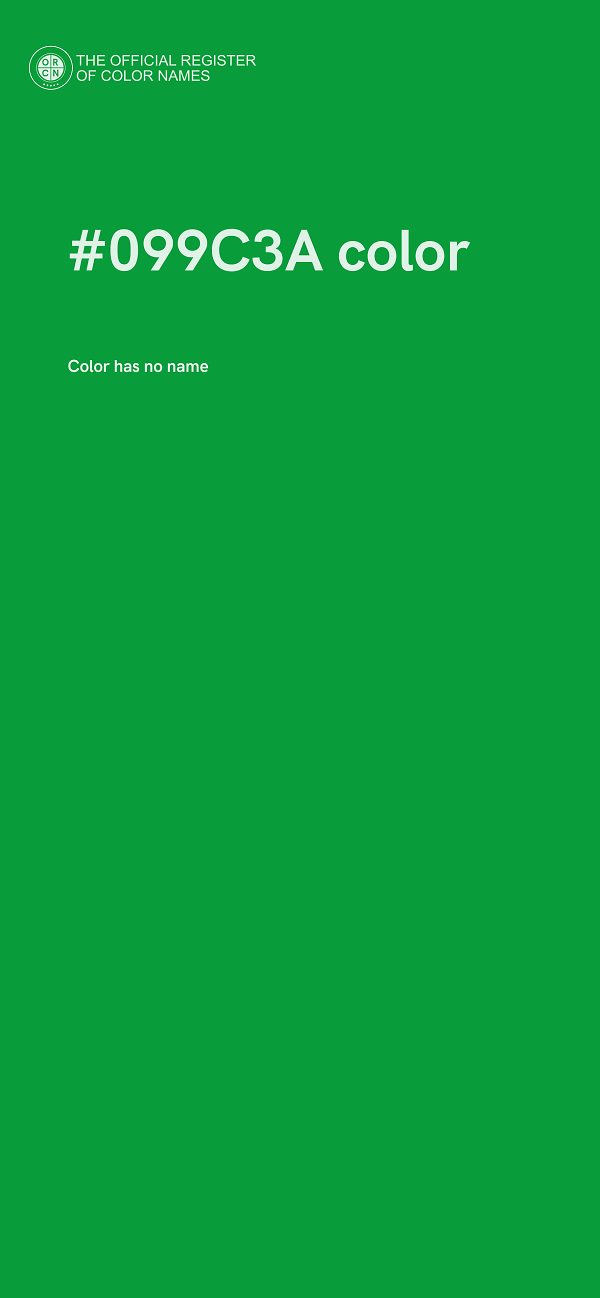 #099C3A color image