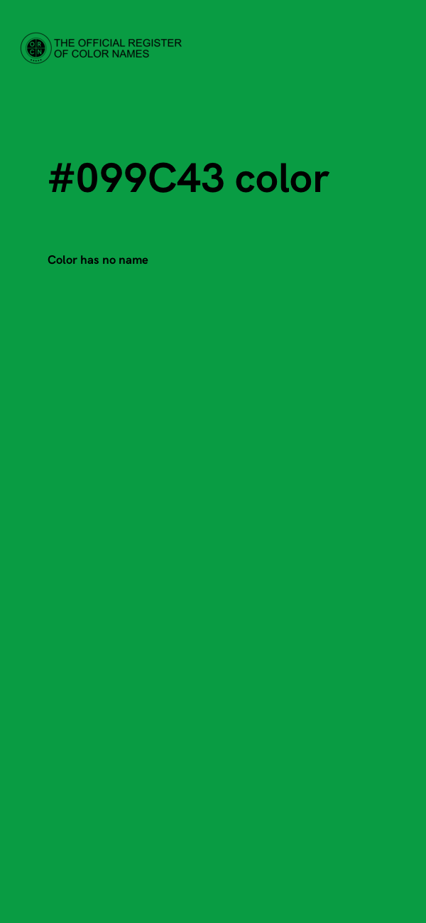 #099C43 color image