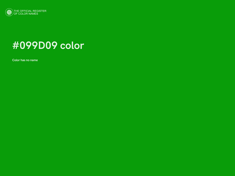 #099D09 color image