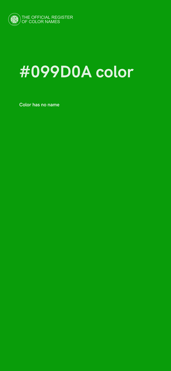 #099D0A color image