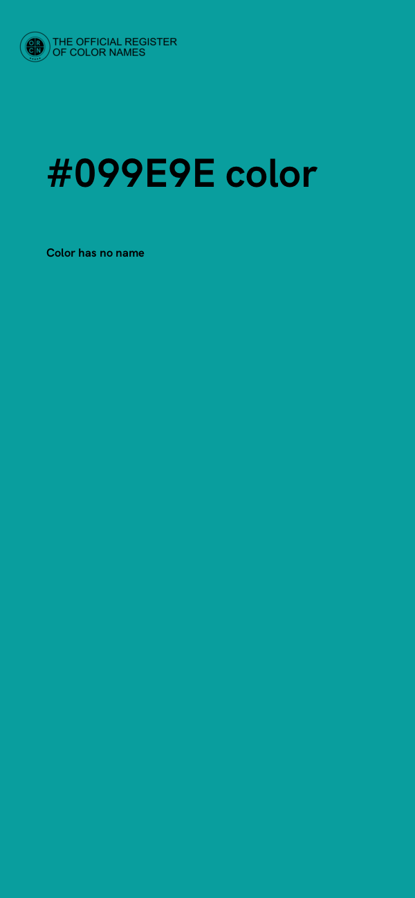 #099E9E color image