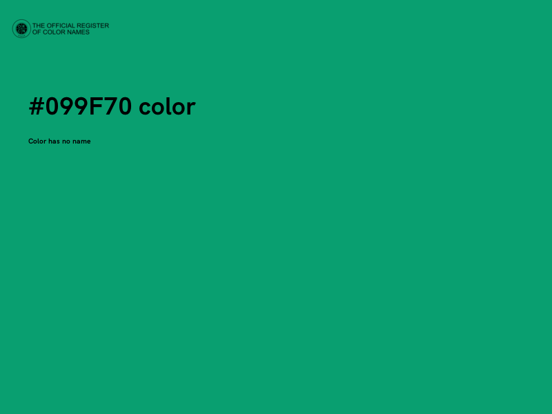 #099F70 color image