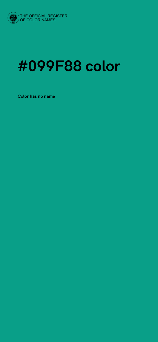 #099F88 color image