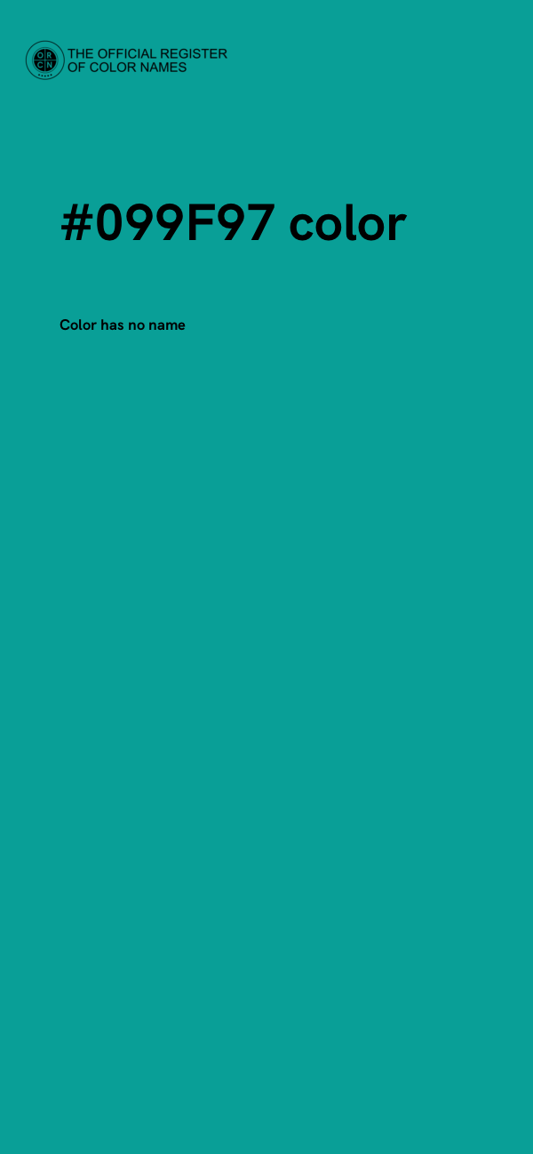 #099F97 color image