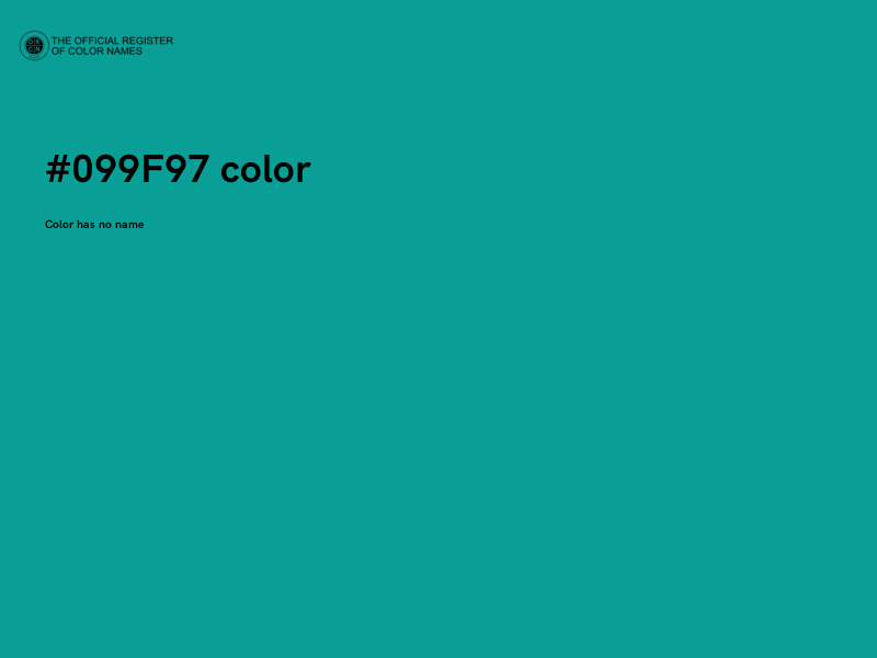 #099F97 color image