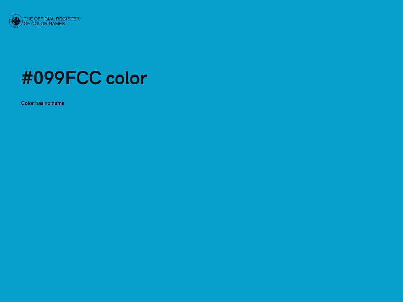 #099FCC color image