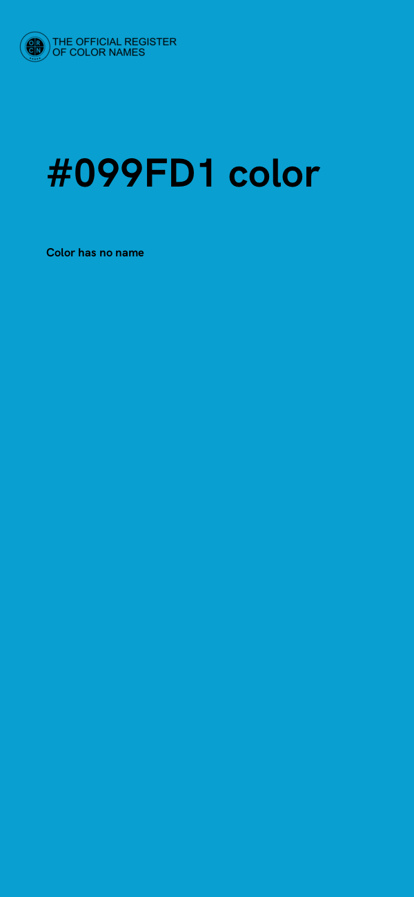 #099FD1 color image