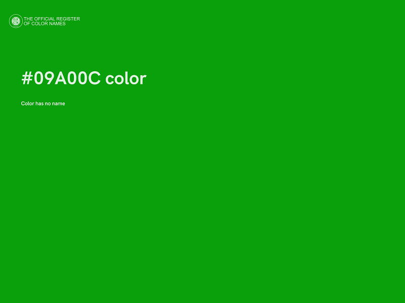 #09A00C color image