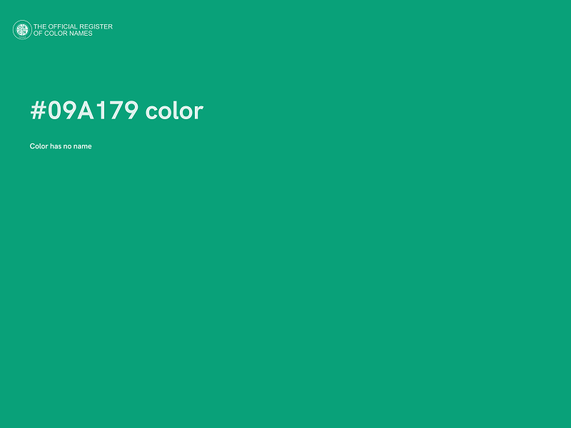#09A179 color image