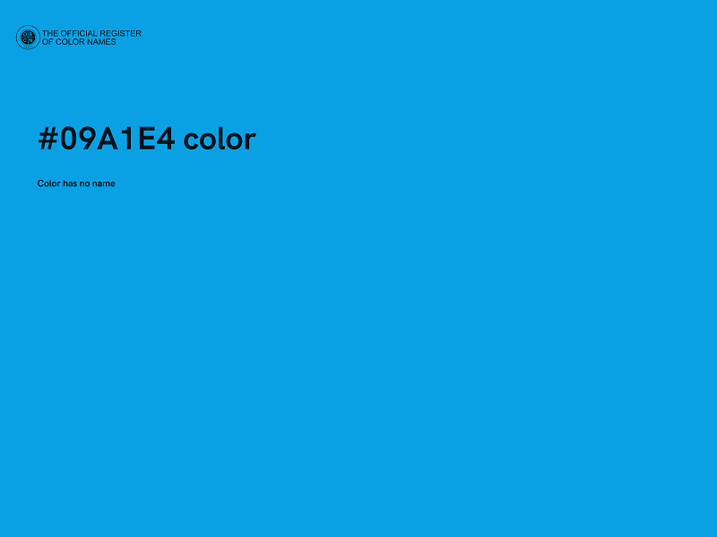#09A1E4 color image