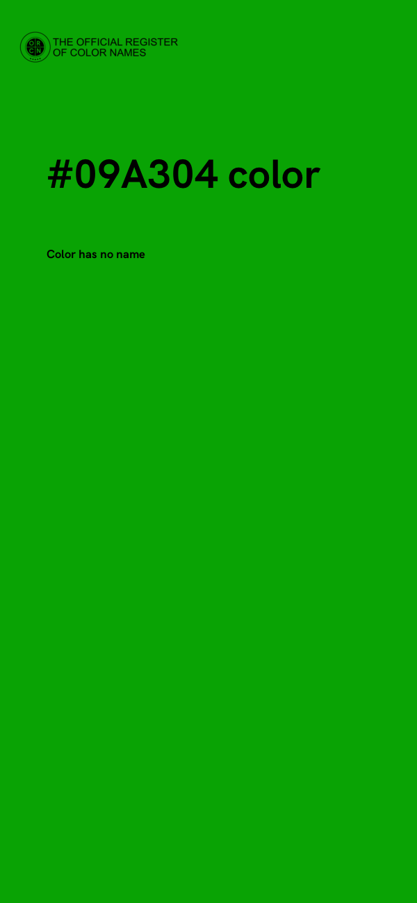 #09A304 color image