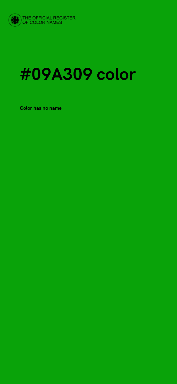 #09A309 color image