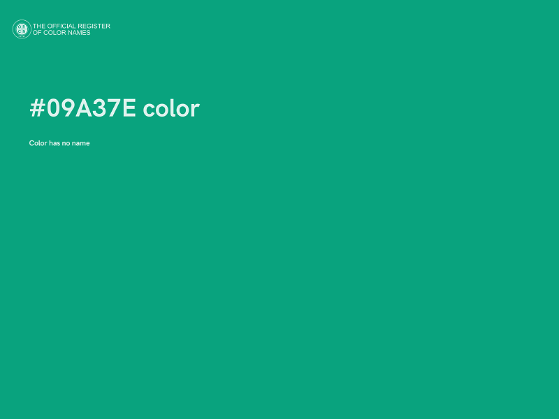#09A37E color image
