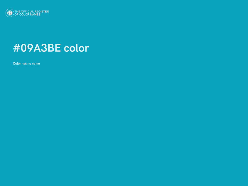 #09A3BE color image