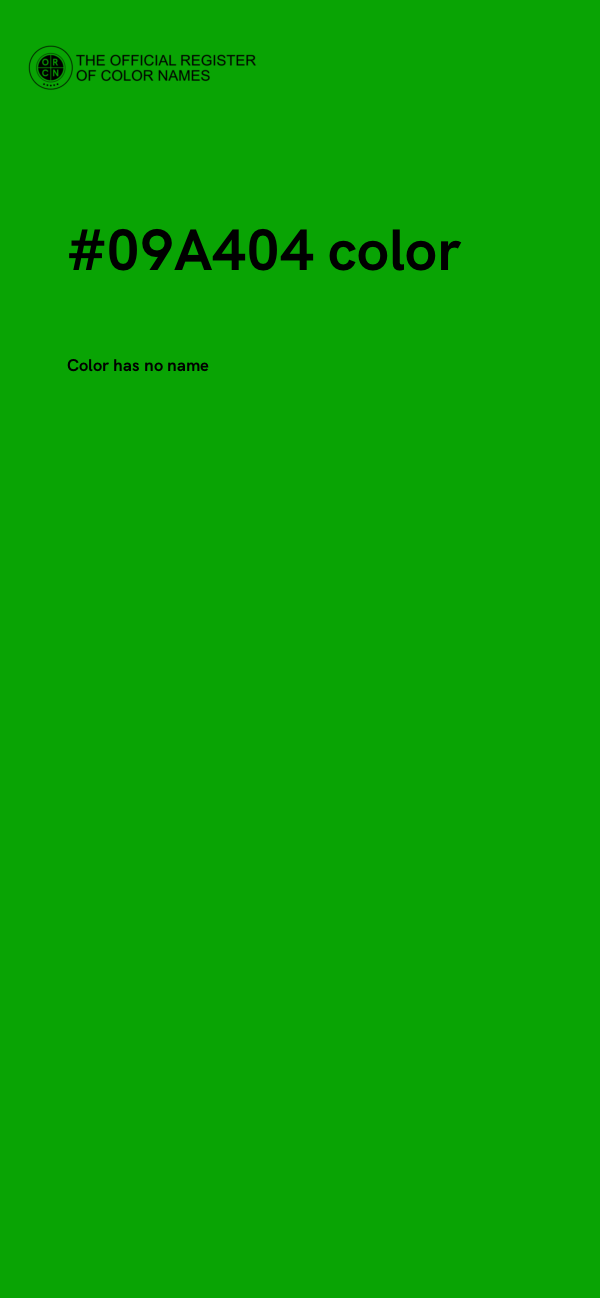 #09A404 color image