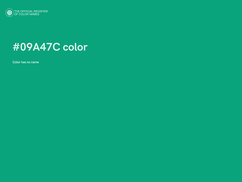 #09A47C color image