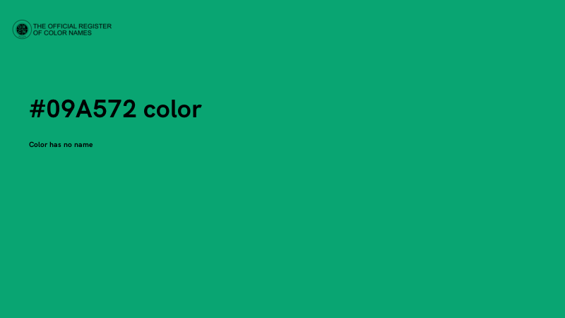 #09A572 color image