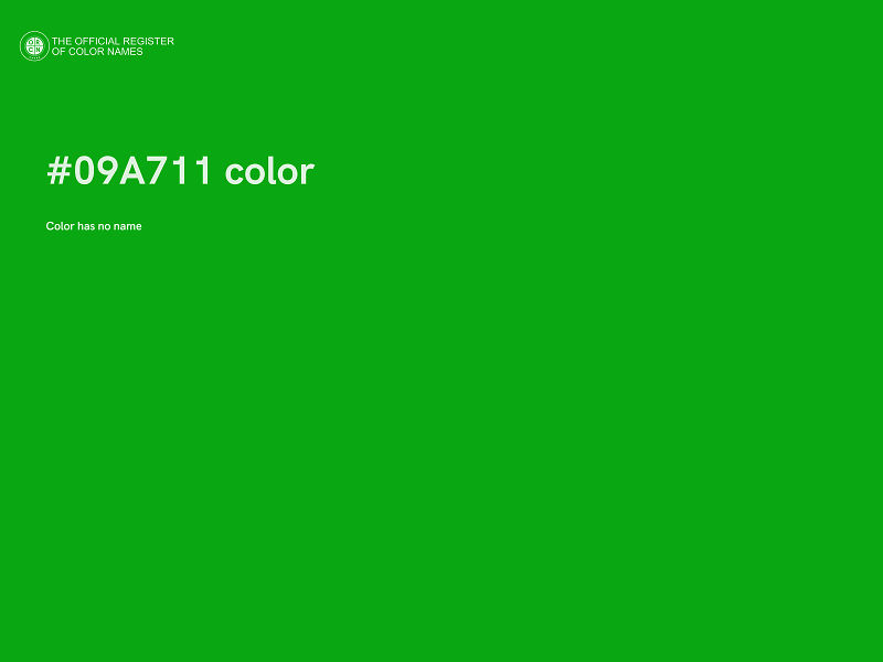 #09A711 color image