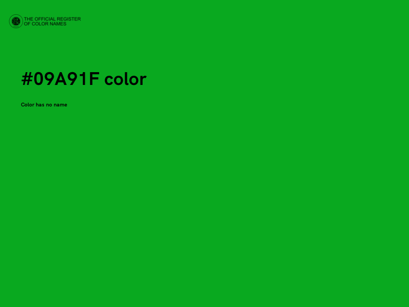 #09A91F color image