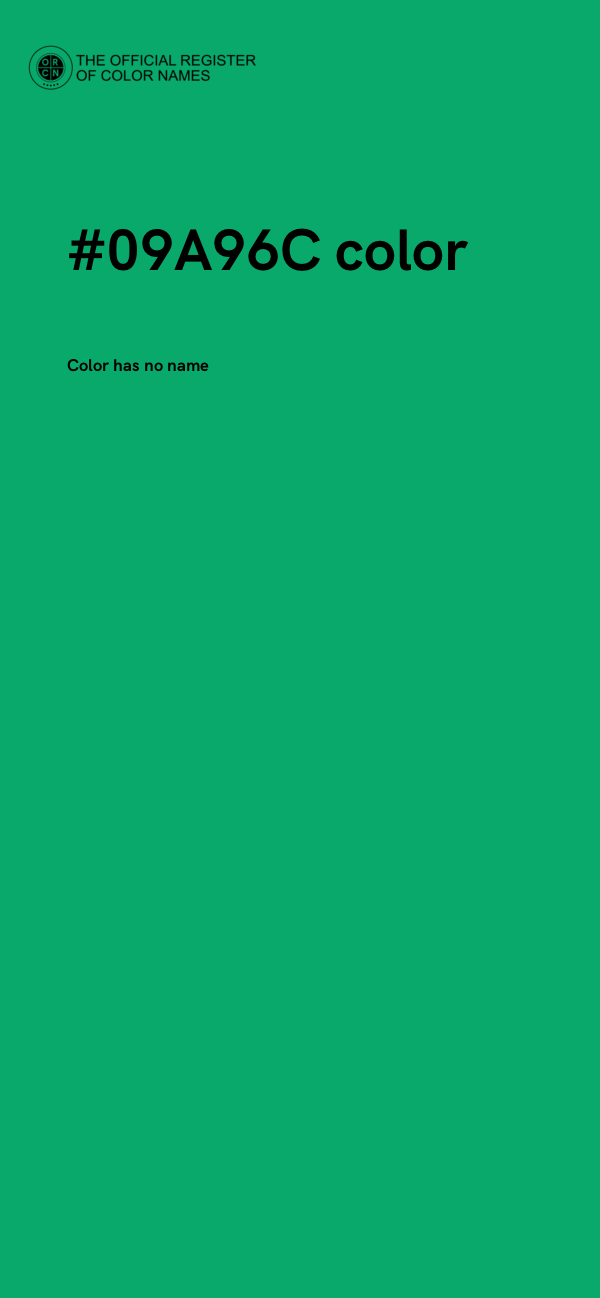#09A96C color image