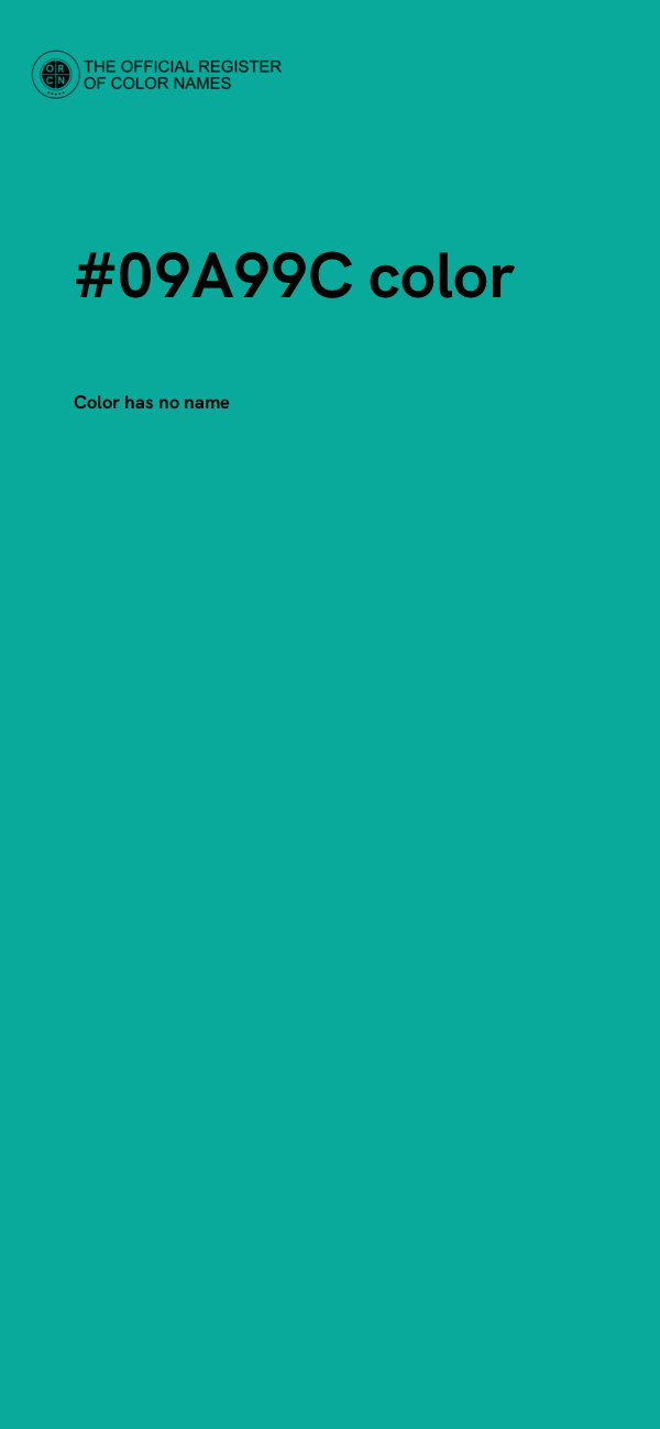 #09A99C color image