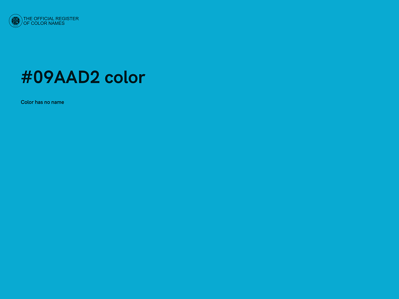 #09AAD2 color image