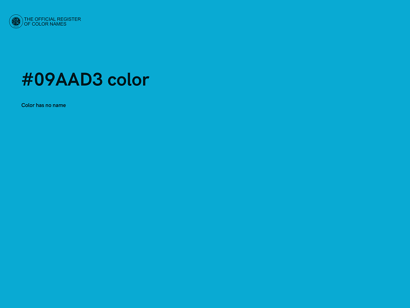 #09AAD3 color image