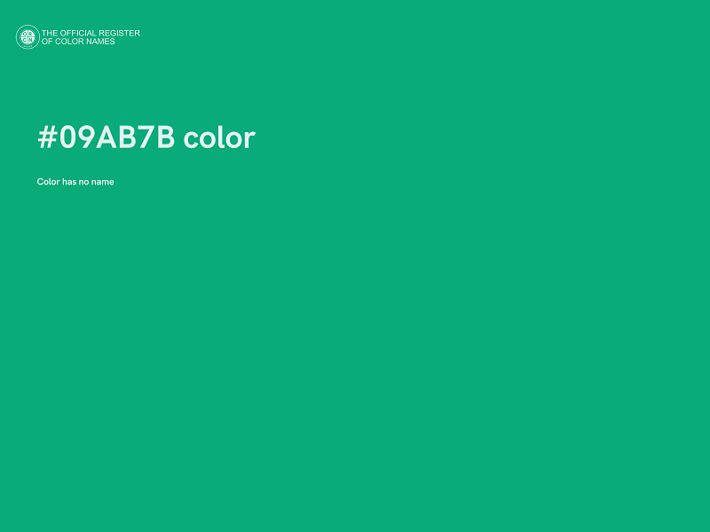 #09AB7B color image