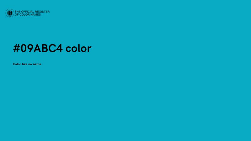 #09ABC4 color image