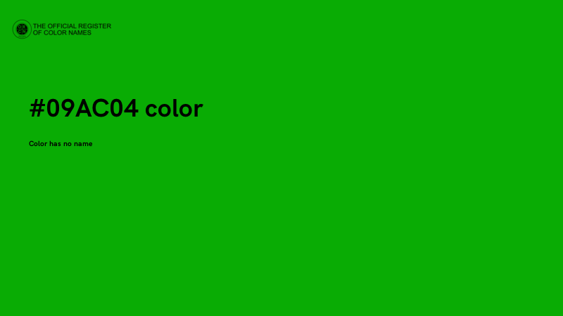 #09AC04 color image