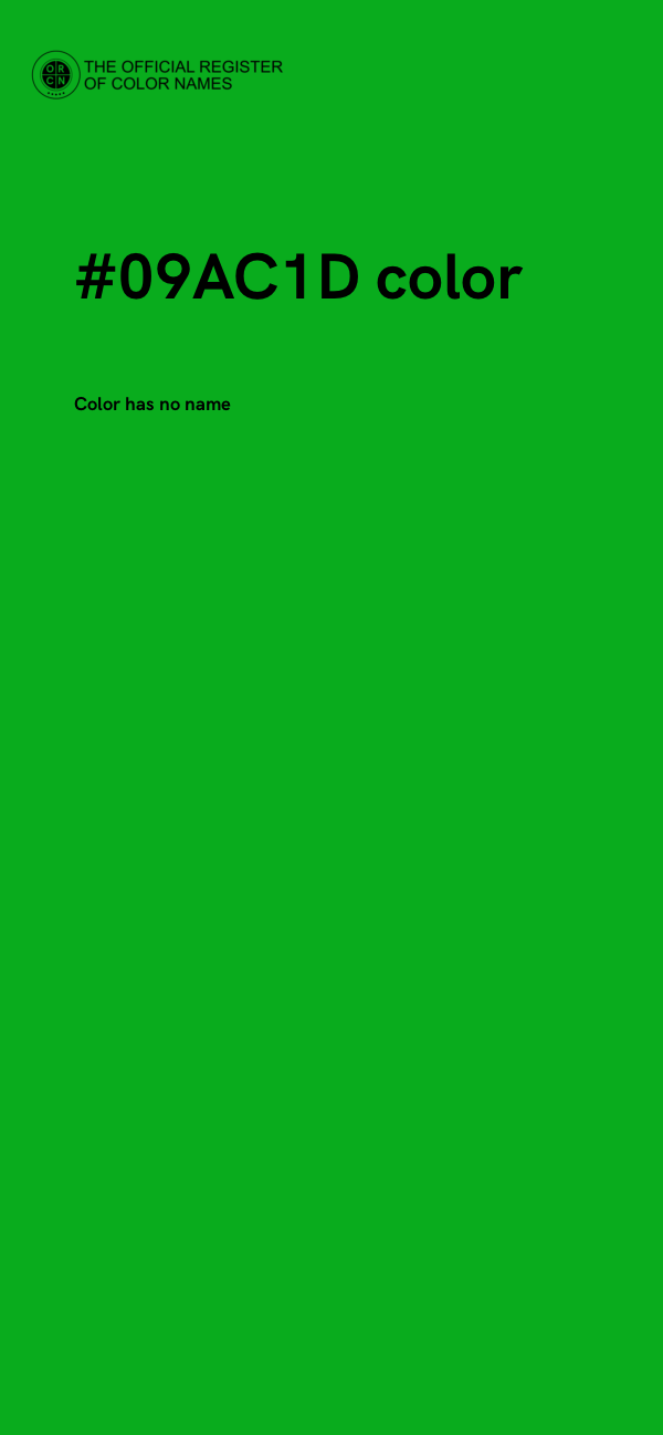 #09AC1D color image