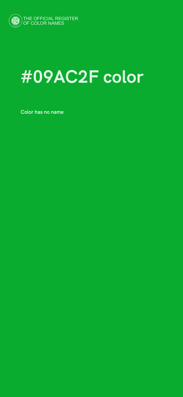 #09AC2F color image