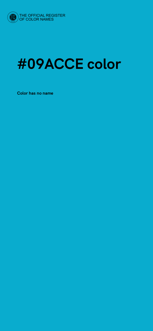 #09ACCE color image