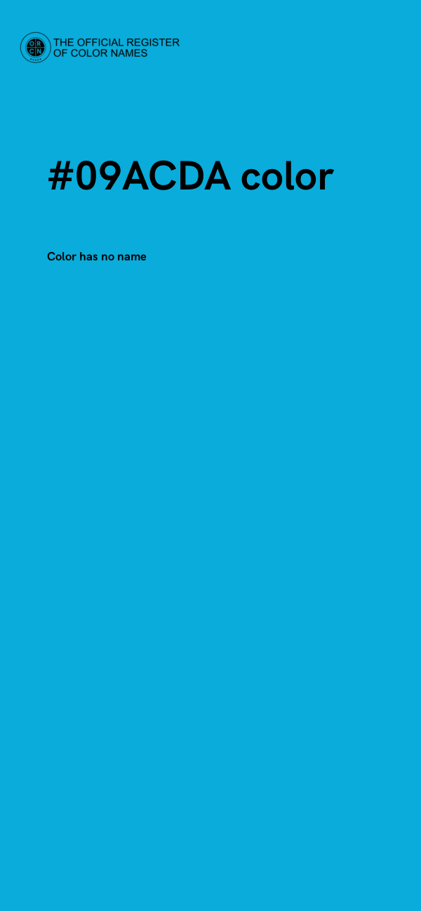 #09ACDA color image