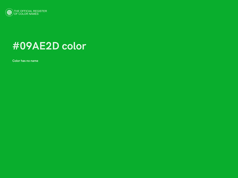 #09AE2D color image