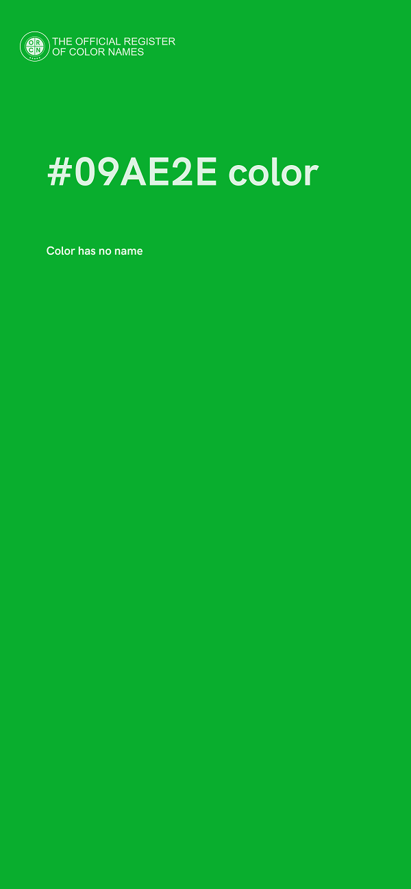 #09AE2E color image