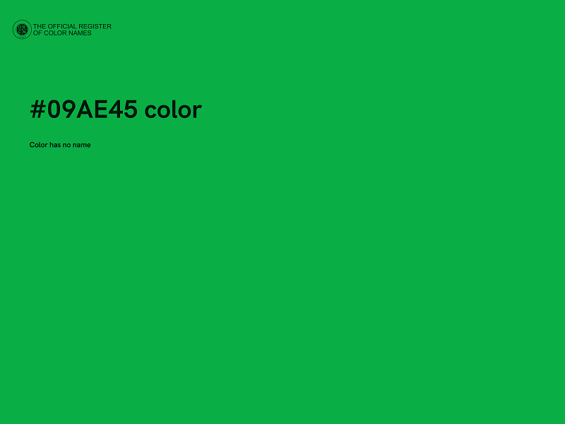 #09AE45 color image