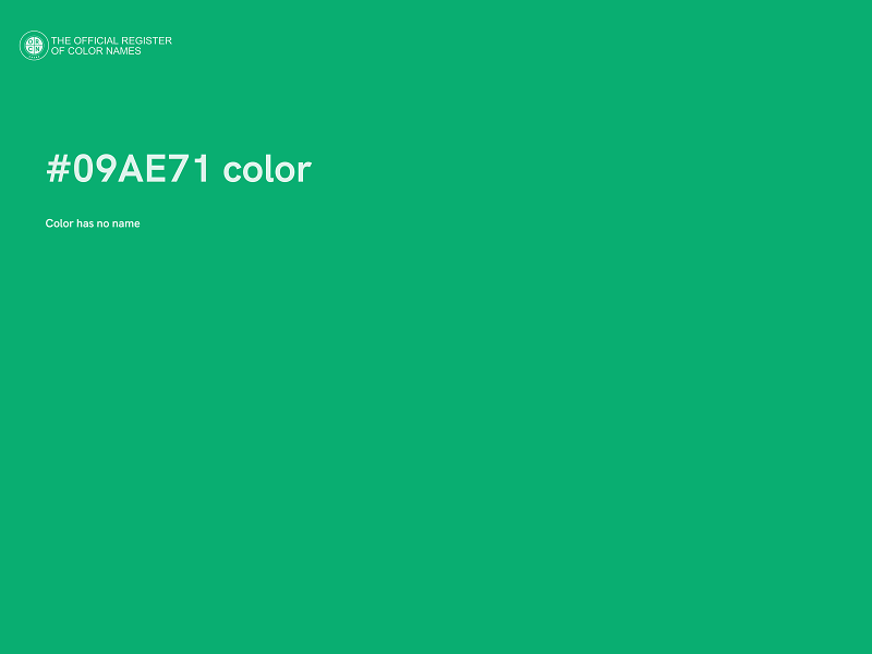 #09AE71 color image