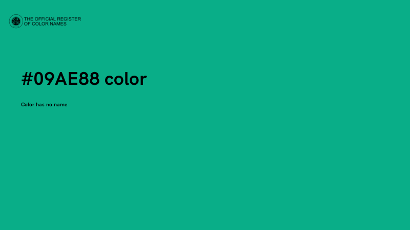 #09AE88 color image
