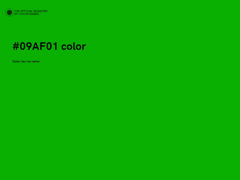 #09AF01 color image