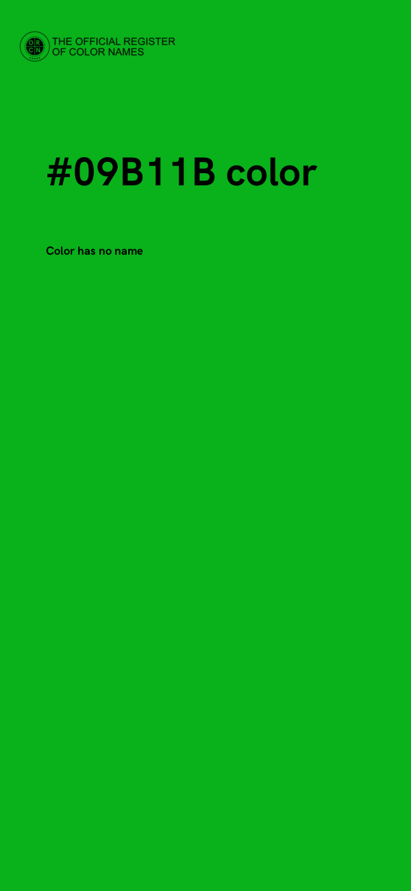 #09B11B color image