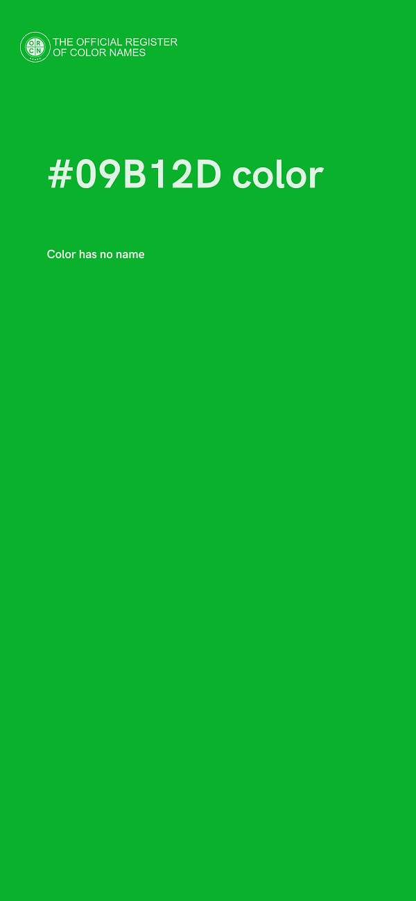 #09B12D color image