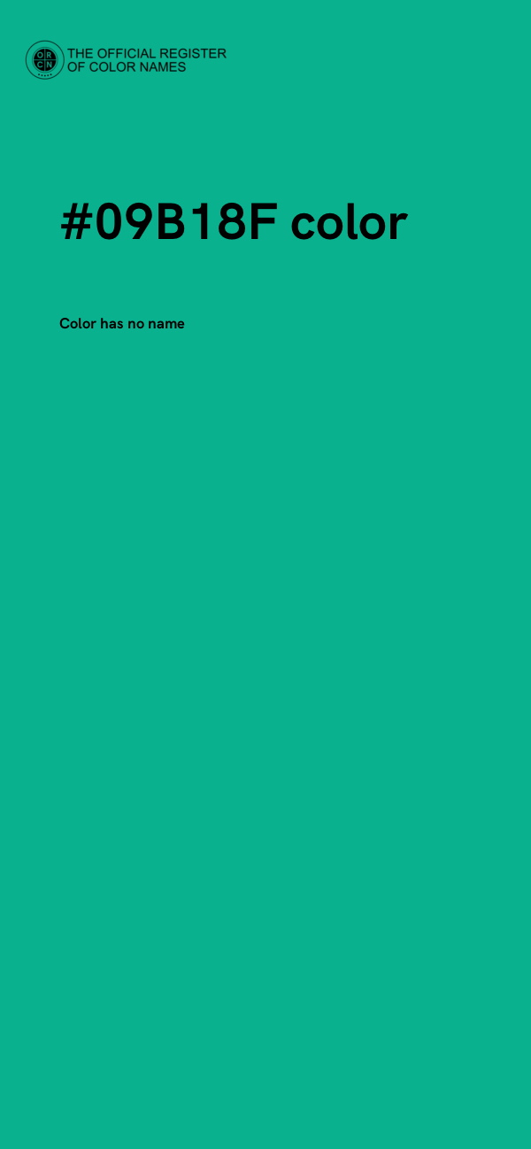 #09B18F color image