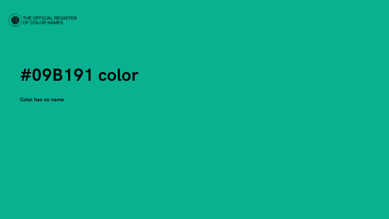 #09B191 color image