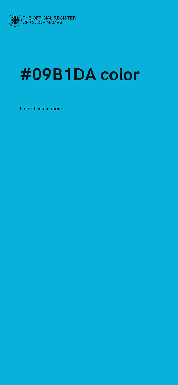#09B1DA color image