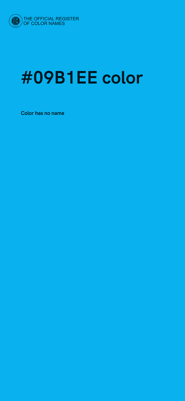 #09B1EE color image