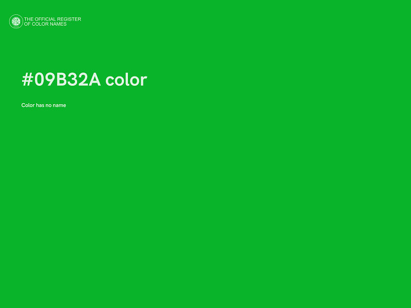 #09B32A color image