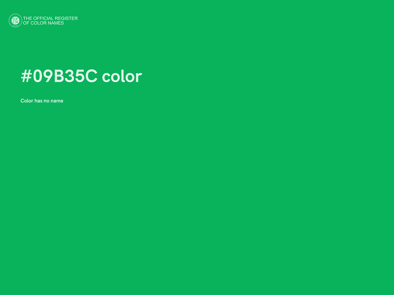 #09B35C color image