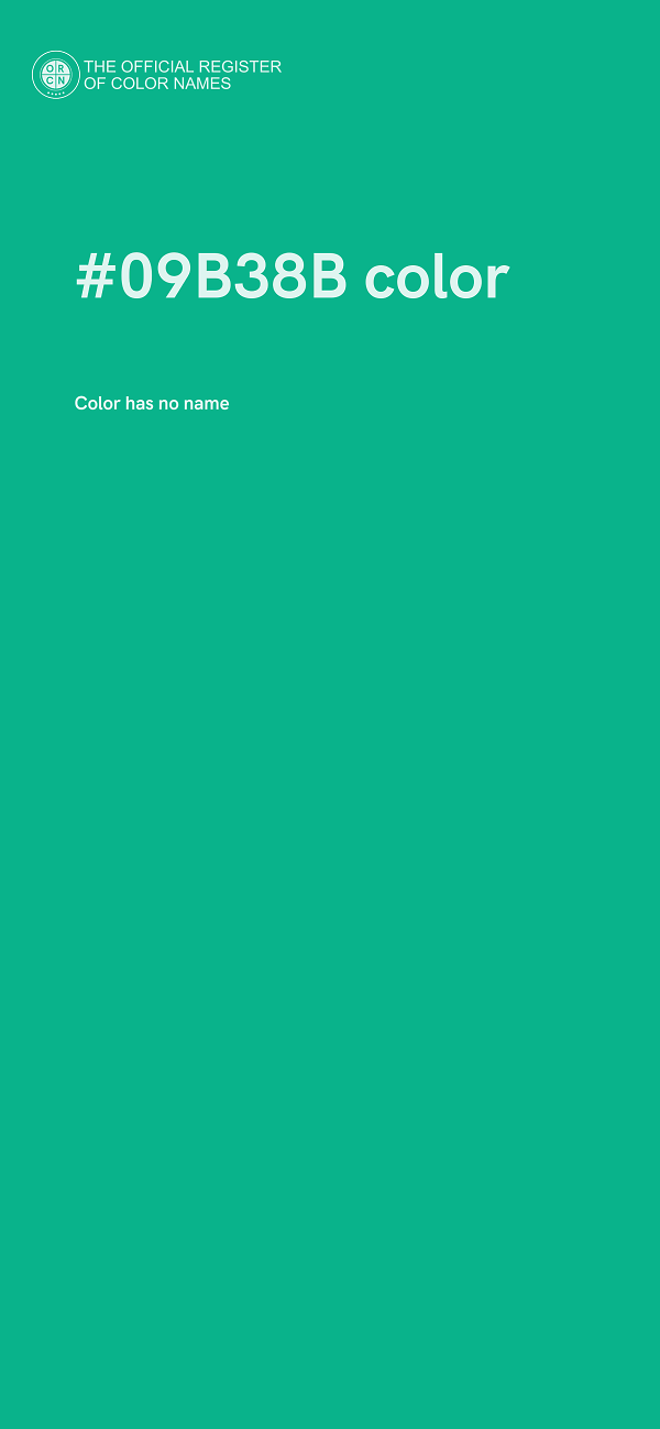 #09B38B color image